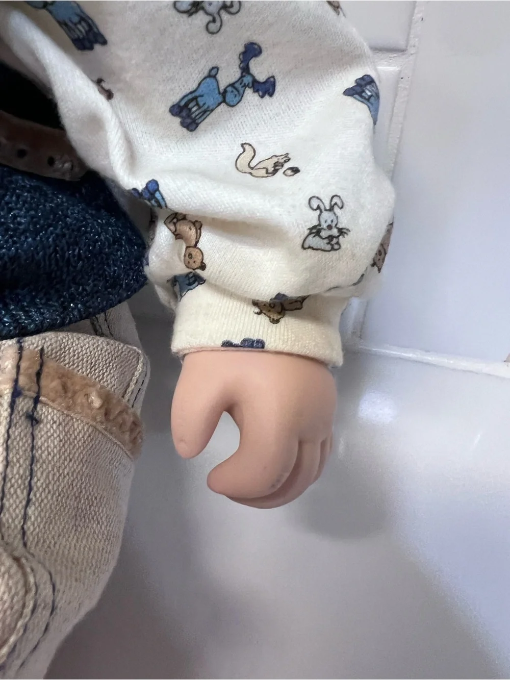 Artist Realistic Boy Doll Toddler 20 Inch Porcelain Head Hand Feet & Soft Body